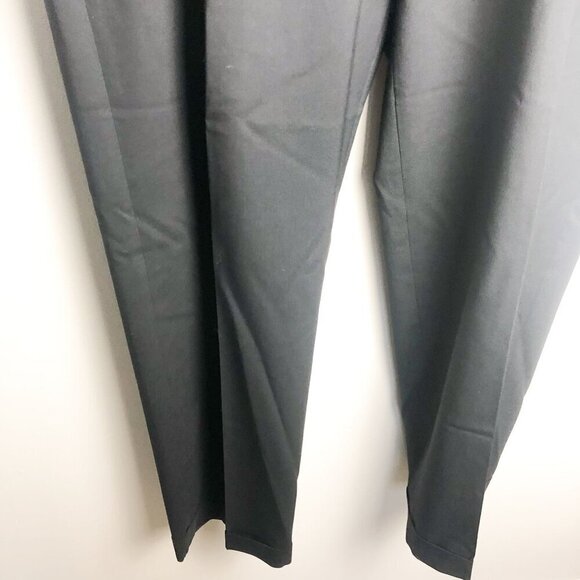 Murano Innovative XLA Comfort Black Mens Plated Front Trousers Dress Pants 38R - Picture 8 of 10